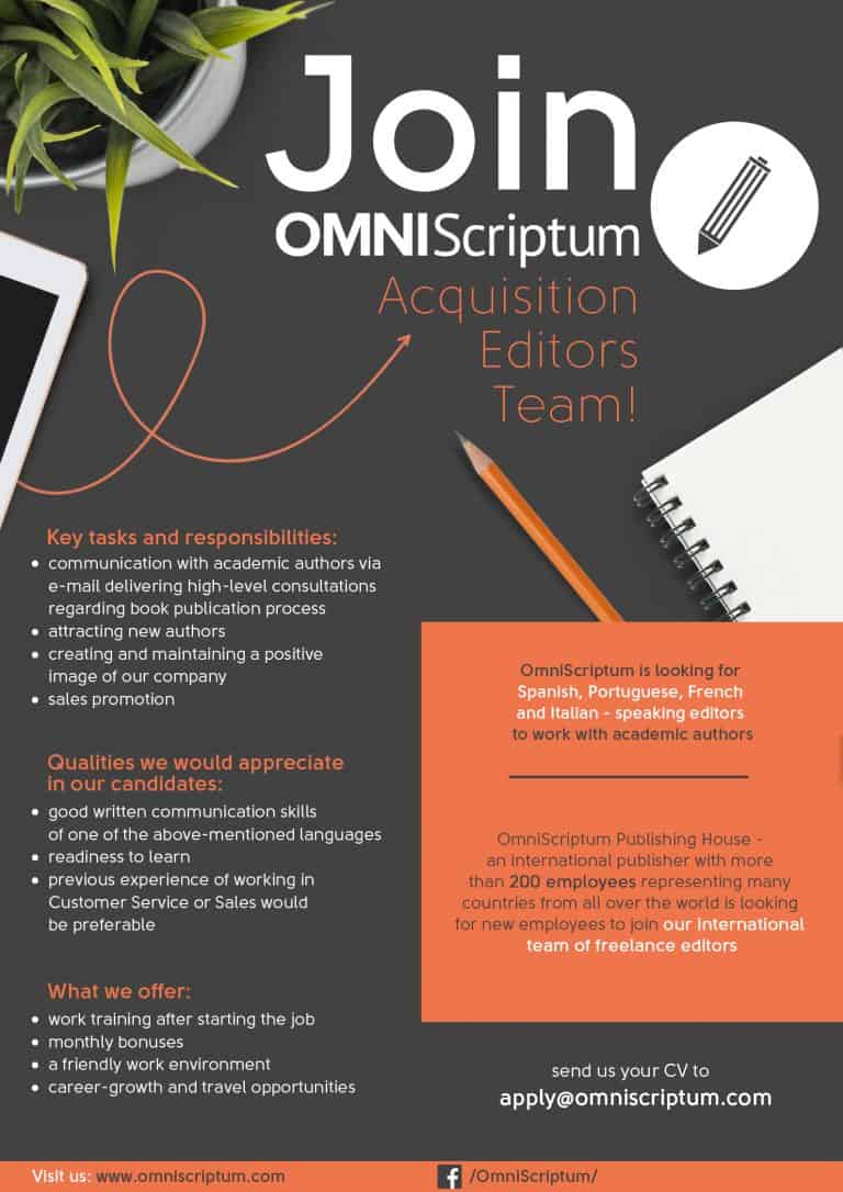 Career OmniScriptum job ad freelance 768x1086 - Career